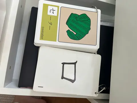 Bộ thẻ flashcard, thẻ "セ" với セーター